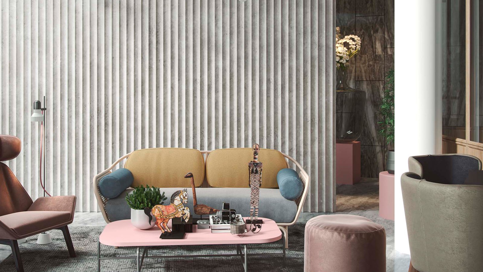Krion présente Fitwall® : la révolution de la décoration avec des panneaux muraux décoratifs d'origine minérale  